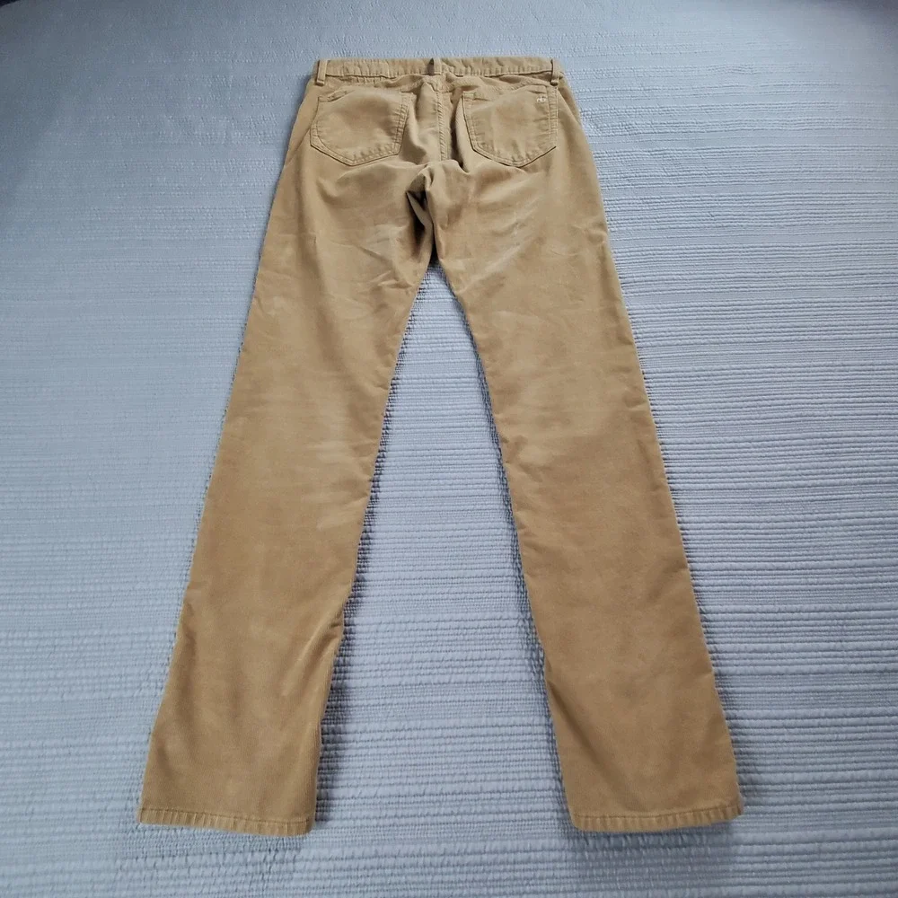 Rag & Bone Corduroy Pants Mens 33 British Khaki Camel Neutral Tone Downtown Prep